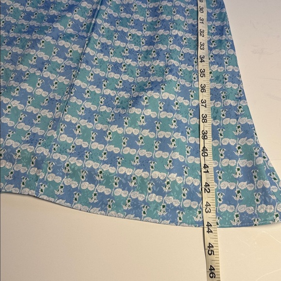 English Factory Endless Rose Blue and White Floral Midi Dress Size Large - Picture 7 of 10